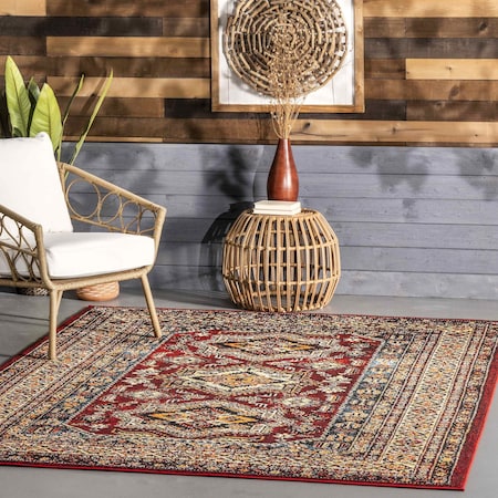 Nuloom Indoor/Outdoor Transitional Medieval Randy Area Rug 6ft x 9ft MEBE02A-O609